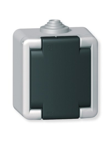 Priključnica dvopolna za na zid IP 55 16A/250V~ sa porcelanskim jezgrom - metalna