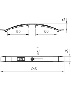 OBO DRŽAČ dupli 2205033 2