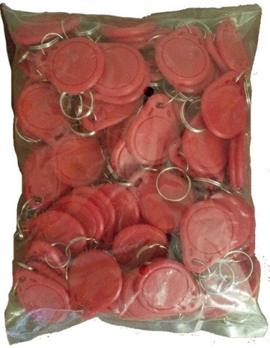 Pakovanje od 100 kom. crvenih TAG-ova 125KHz