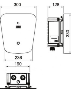 xPUNJAČ ELEKTRIČNIH VOZILA U PRIVATNOM PODRUČJU-ZIDNI 330x300x127 2